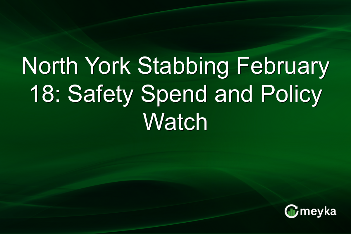 North York Stabbing February 18: Safety Spend and Policy Watch