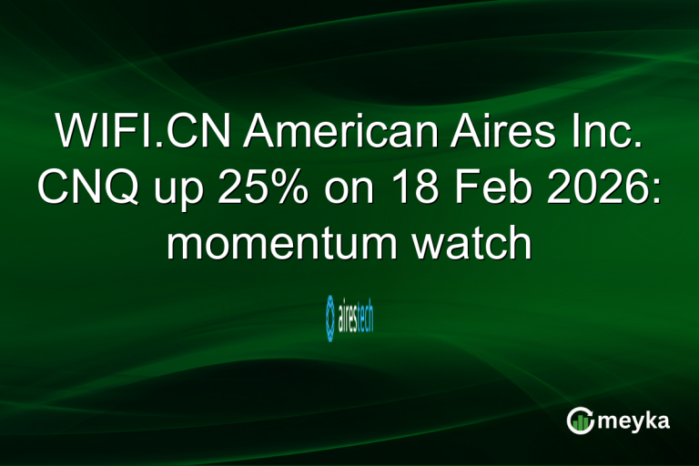 WIFI.CN American Aires Inc. CNQ up 25% on 18 Feb 2026: momentum watch