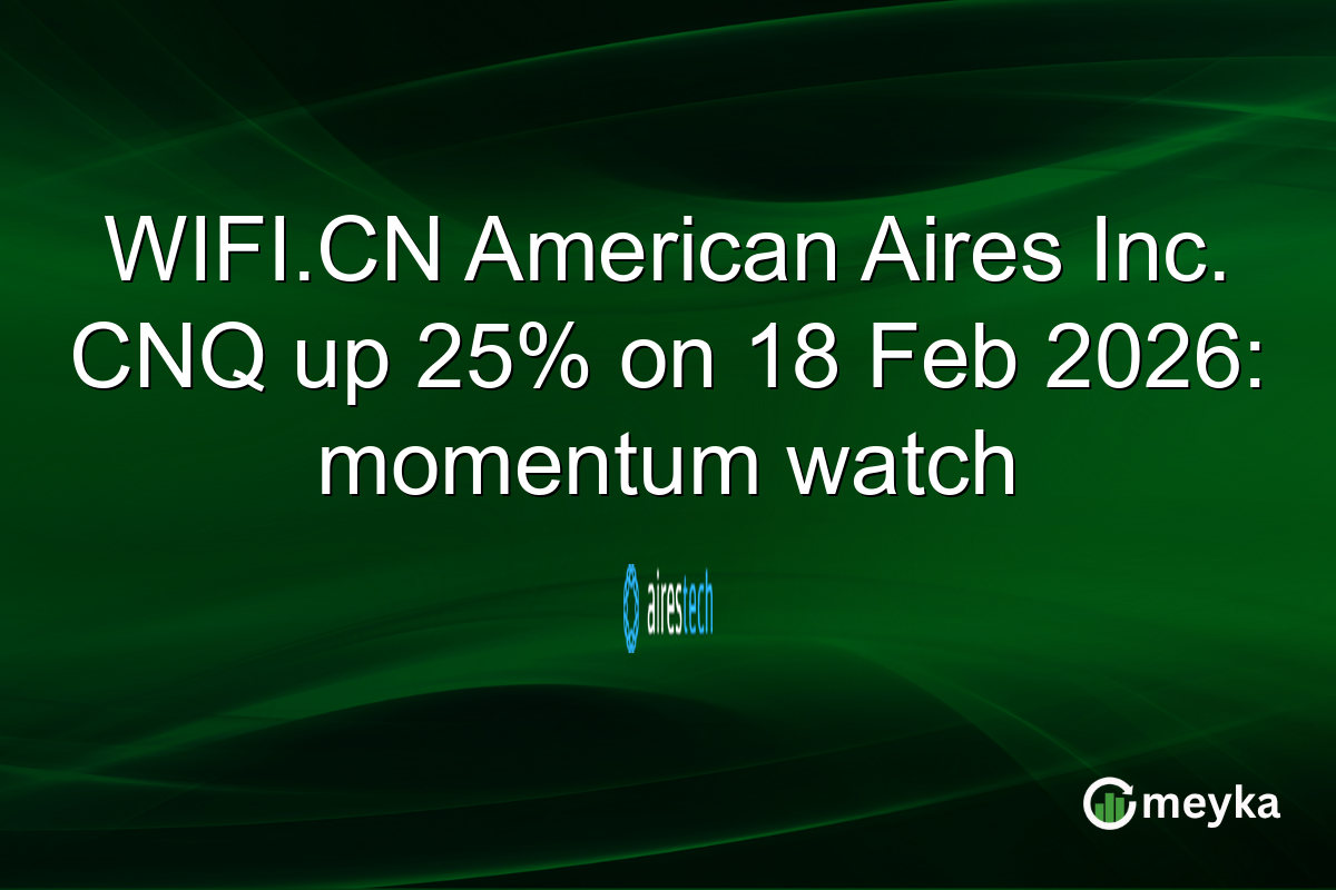WIFI.CN American Aires Inc. CNQ up 25% on 18 Feb 2026: momentum watch