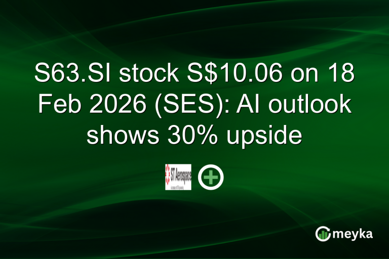 S63.SI stock S$10.06 on 18 Feb 2026 (SES): AI outlook shows 30% upside