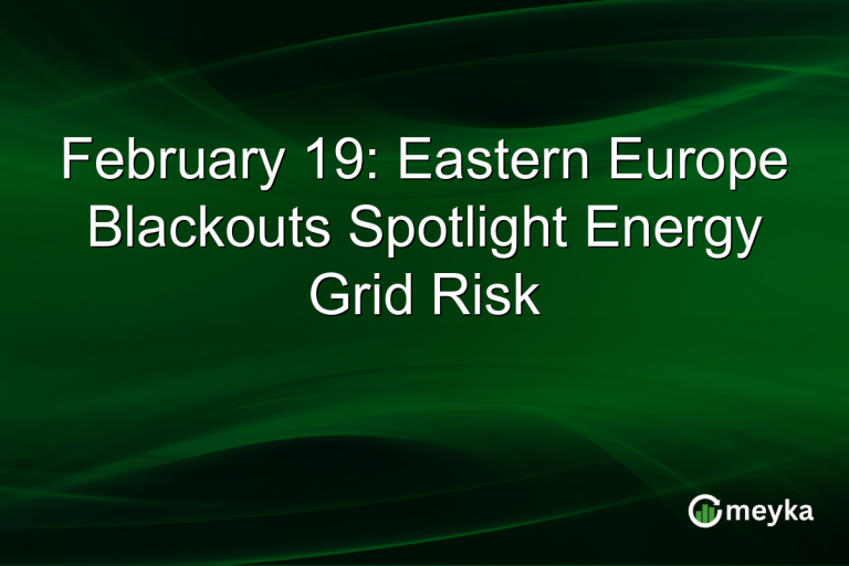 February 19: Eastern Europe Blackouts Spotlight Energy Grid Risk