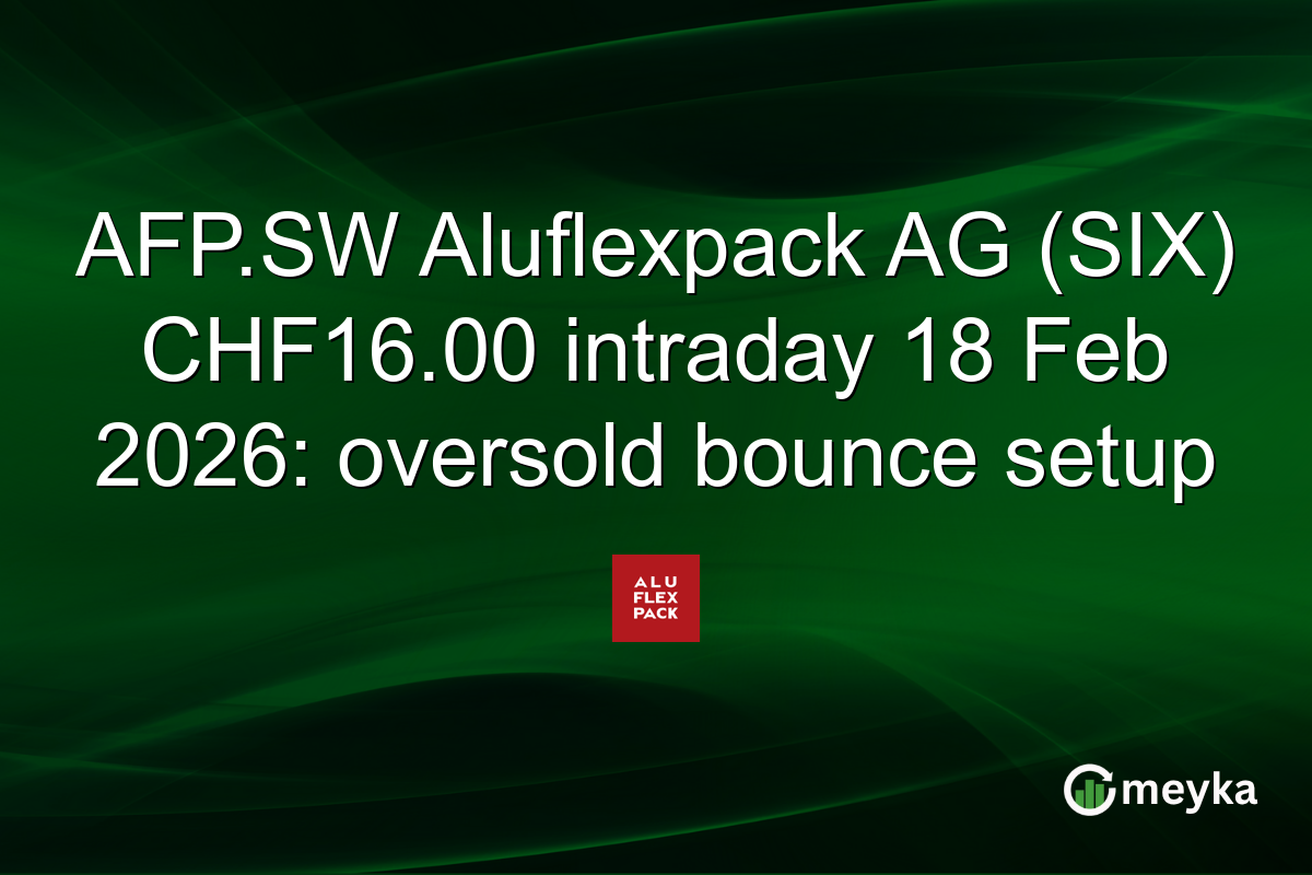 AFP.SW Aluflexpack AG (SIX) CHF16.00 intraday 18 Feb 2026: oversold bounce setup