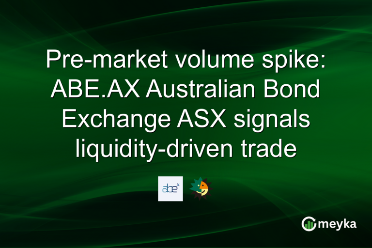Pre-market volume spike: ABE.AX Australian Bond Exchange ASX signals liquidity-driven trade