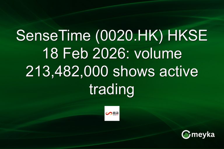 SenseTime (0020.HK) HKSE 18 Feb 2026: volume 213,482,000 shows active trading