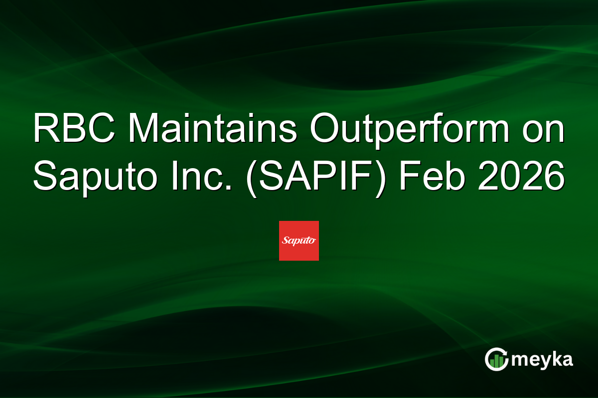 RBC Maintains Outperform on Saputo Inc. (SAPIF) Feb 2026