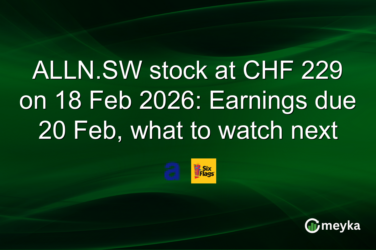ALLN.SW stock at CHF 229 on 18 Feb 2026: Earnings due 20 Feb, what to watch next