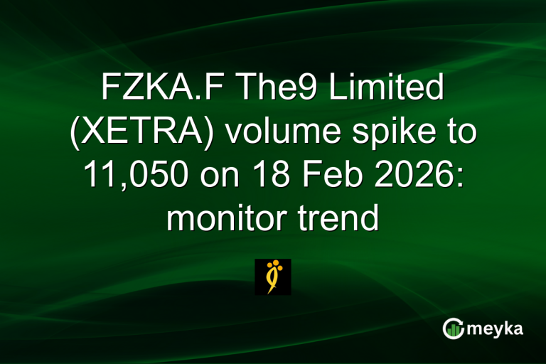 FZKA.F The9 Limited (XETRA) volume spike to 11,050 on 18 Feb 2026: monitor trend