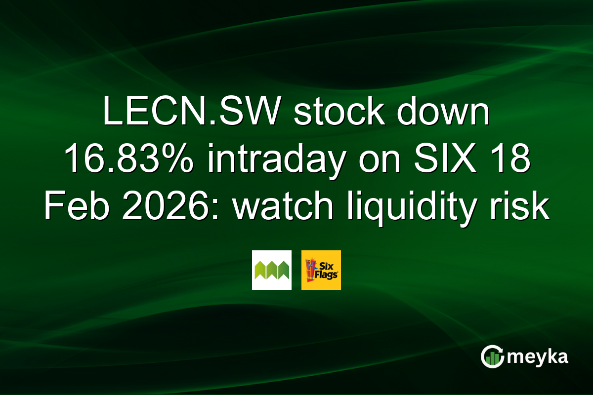 LECN.SW stock down 16.83% intraday on SIX 18 Feb 2026: watch liquidity risk