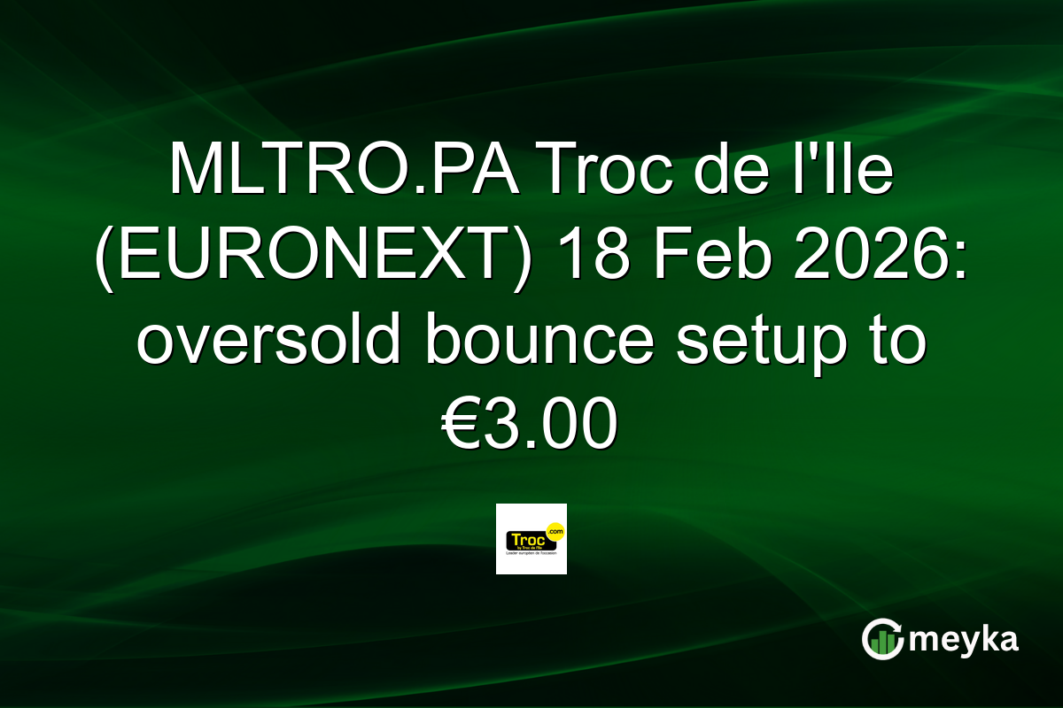 MLTRO.PA Troc de l'Ile (EURONEXT) 18 Feb 2026: oversold bounce setup to €3.00