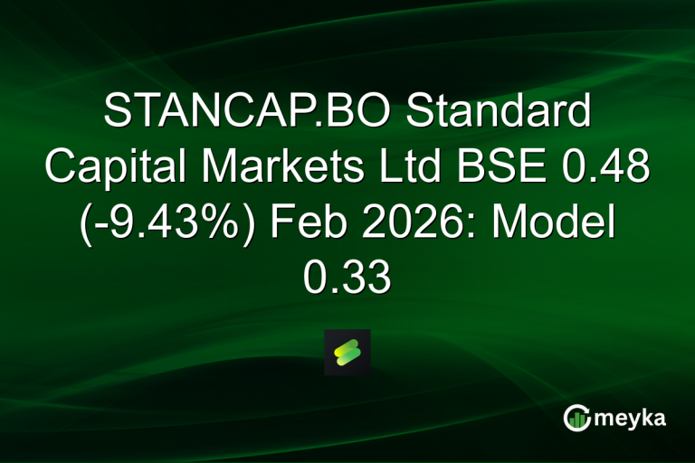 STANCAP.BO Standard Capital Markets Ltd BSE 0.48 (-9.43%) Feb 2026: Model 0.33
