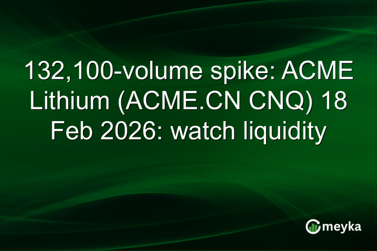 132,100-volume spike: ACME Lithium (ACME.CN CNQ) 18 Feb 2026: watch liquidity