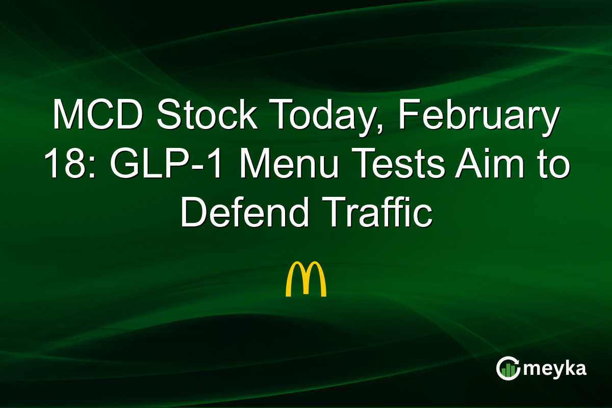 MCD Stock Today, February 18: GLP-1 Menu Tests Aim to Defend Traffic