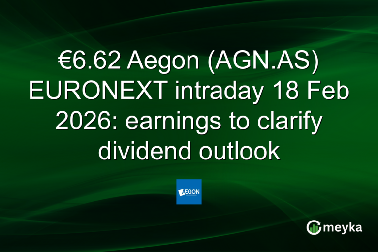 €6.62 Aegon (AGN.AS) EURONEXT intraday 18 Feb 2026: earnings to clarify dividend outlook