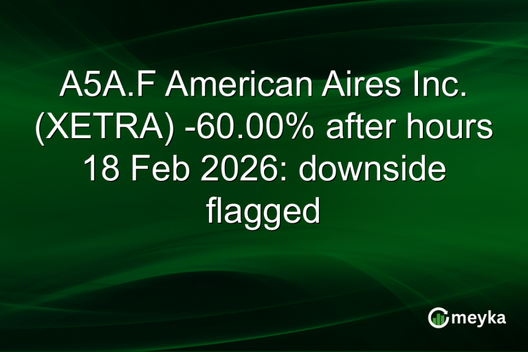 A5A.F American Aires Inc. (XETRA) -60.00% after hours 18 Feb 2026: downside flagged