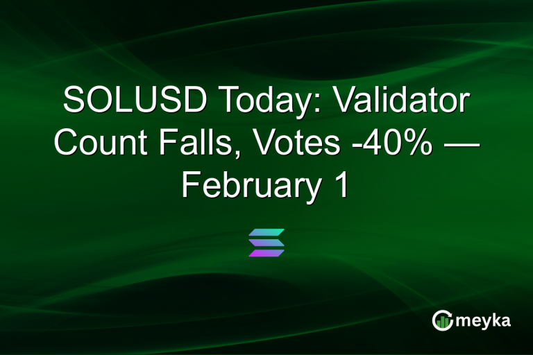 SOLUSD Today: Validator Count Falls, Votes -40% — February 1
