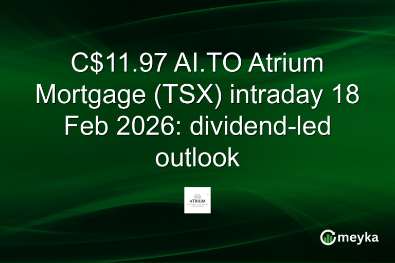 C$11.97 AI.TO Atrium Mortgage (TSX) intraday 18 Feb 2026: dividend-led outlook