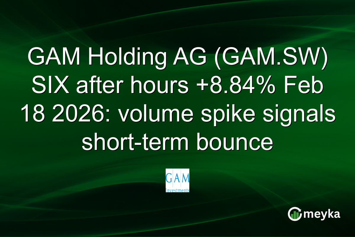 GAM Holding AG (GAM.SW) SIX after hours +8.84% Feb 18 2026: volume spike signals short-term bounce