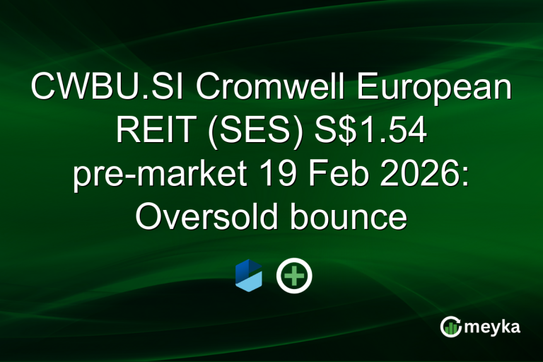CWBU.SI Cromwell European REIT (SES) S$1.54 pre-market 19 Feb 2026: Oversold bounce
