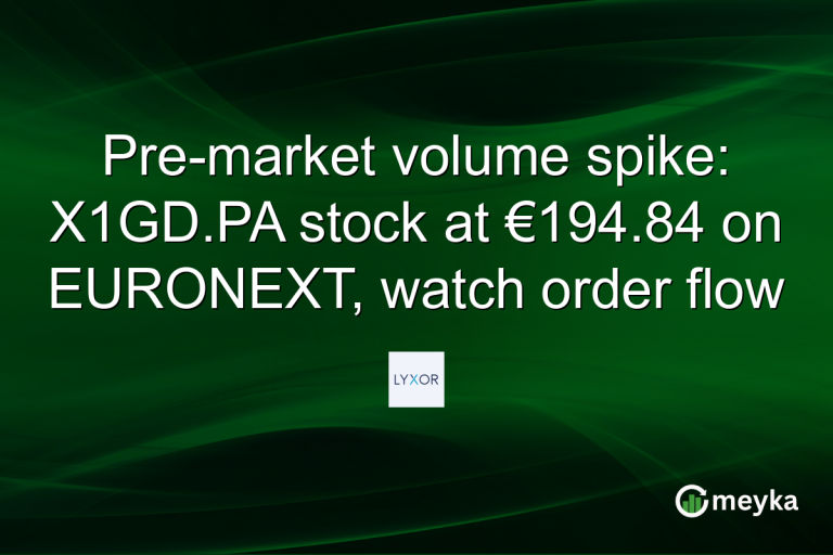 Pre-market volume spike: X1GD.PA stock at €194.84 on EURONEXT, watch order flow