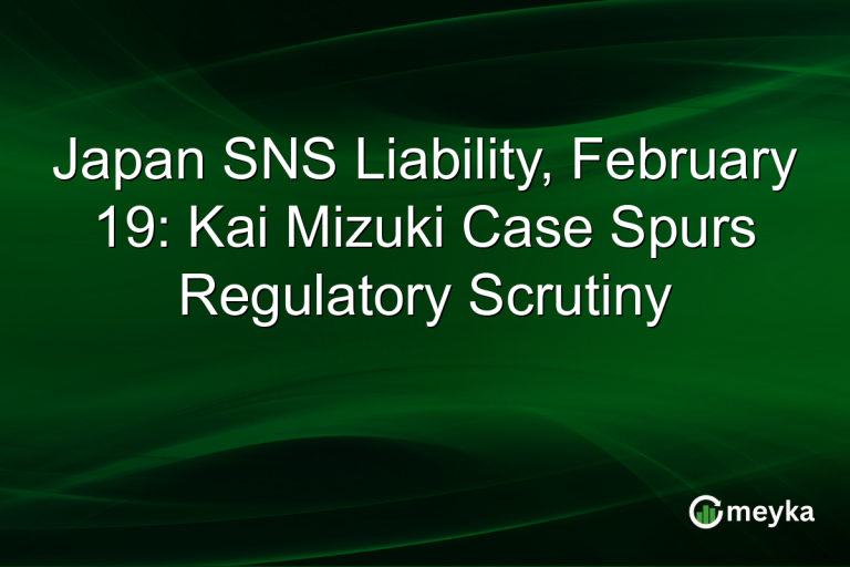 Japan SNS Liability, February 19: Kai Mizuki Case Spurs Regulatory Scrutiny