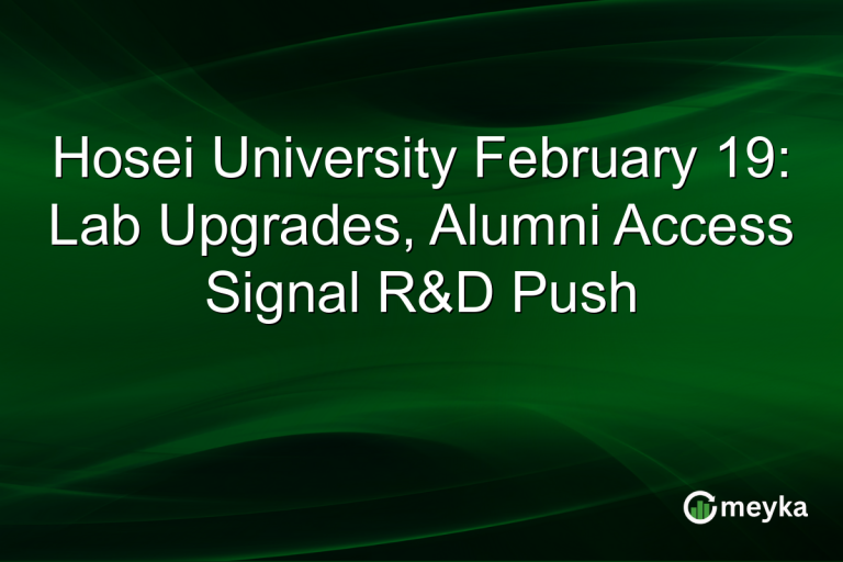 Hosei University February 19: Lab Upgrades, Alumni Access Signal R&D Push