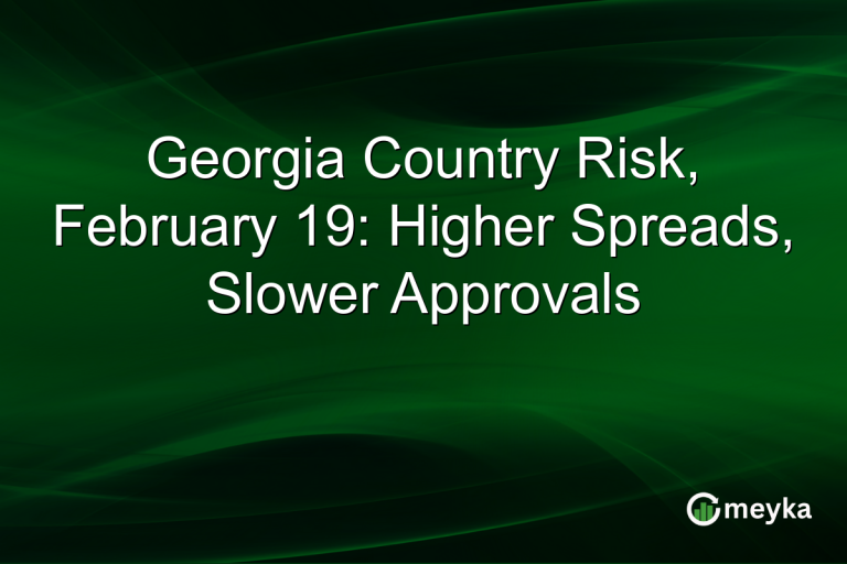 Georgia Country Risk, February 19: Higher Spreads, Slower Approvals