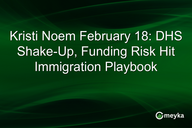 Kristi Noem February 18: DHS Shake-Up, Funding Risk Hit Immigration Playbook