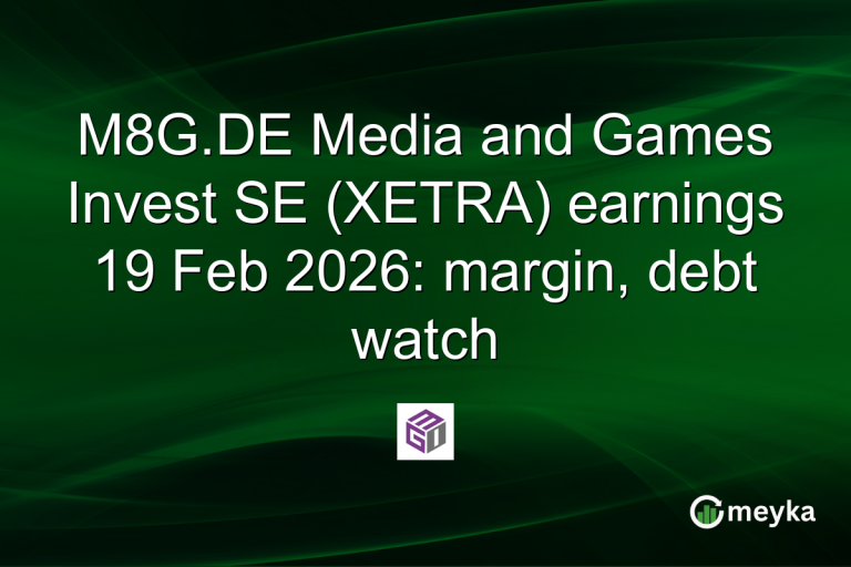 M8G.DE Media and Games Invest SE (XETRA) earnings 19 Feb 2026: margin, debt watch