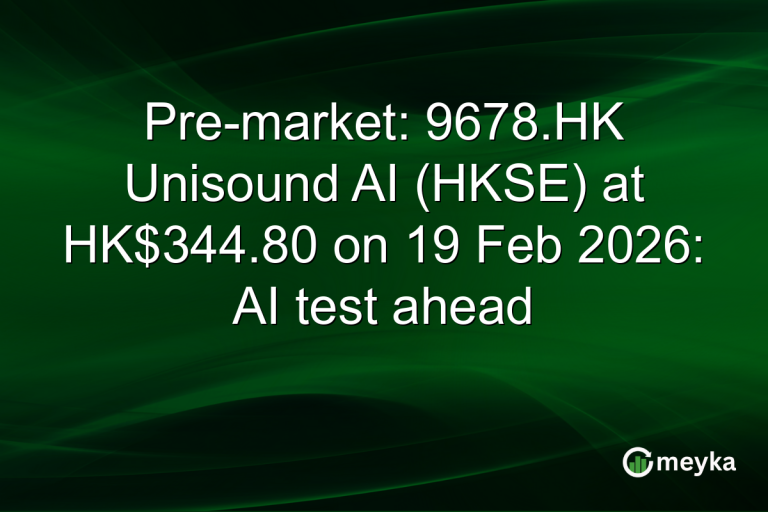 Pre-market: 9678.HK Unisound AI (HKSE) at HK$344.80 on 19 Feb 2026: AI test ahead