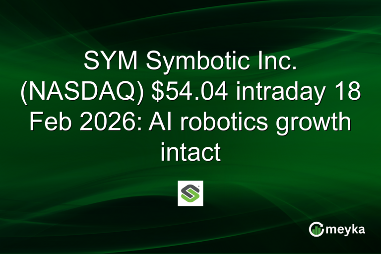 SYM Symbotic Inc. (NASDAQ) $54.04 intraday 18 Feb 2026: AI robotics growth intact