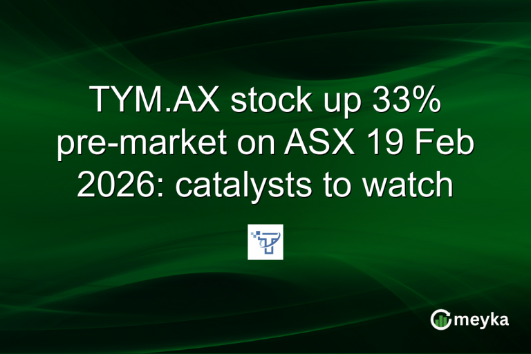 TYM.AX stock up 33% pre-market on ASX 19 Feb 2026: catalysts to watch