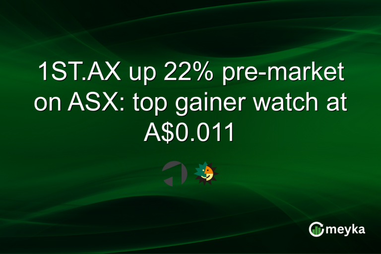 1ST.AX up 22% pre-market on ASX: top gainer watch at A$0.011