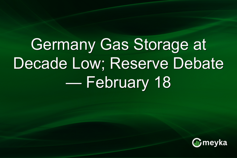 Germany Gas Storage at Decade Low; Reserve Debate — February 18