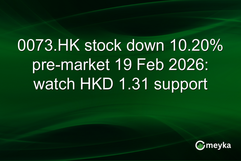 0073.HK stock down 10.20% pre-market 19 Feb 2026: watch HKD 1.31 support
