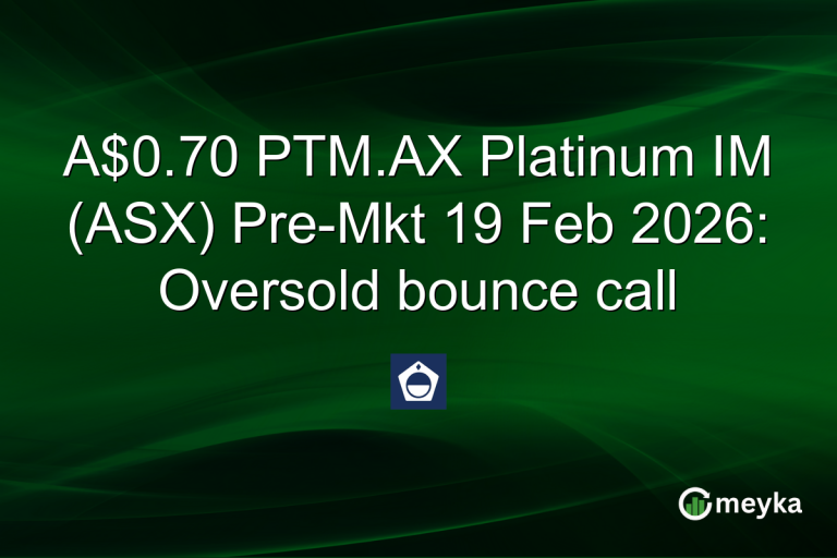 A$0.70 PTM.AX Platinum IM (ASX) Pre-Mkt 19 Feb 2026: Oversold bounce call
