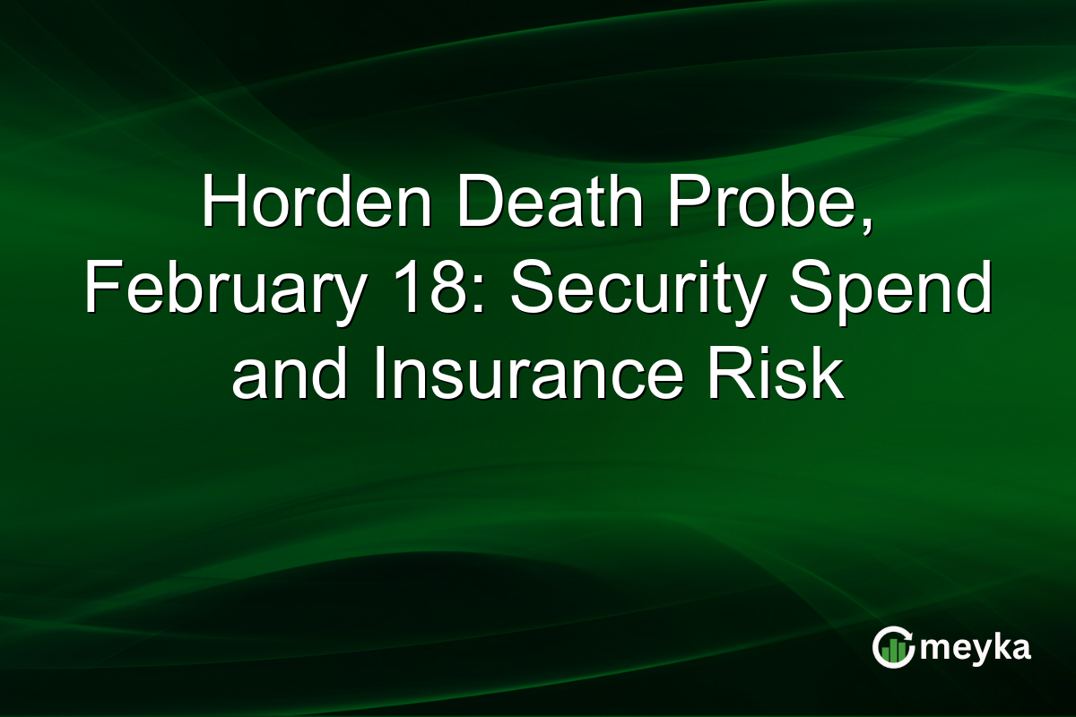 Horden Death Probe, February 18: Security Spend and Insurance Risk
