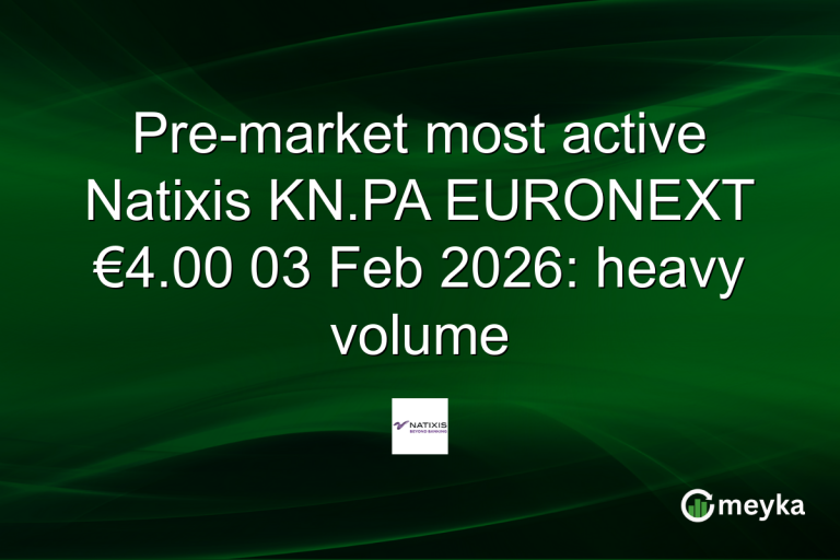 Pre-market most active Natixis KN.PA EURONEXT €4.00 03 Feb 2026: heavy volume