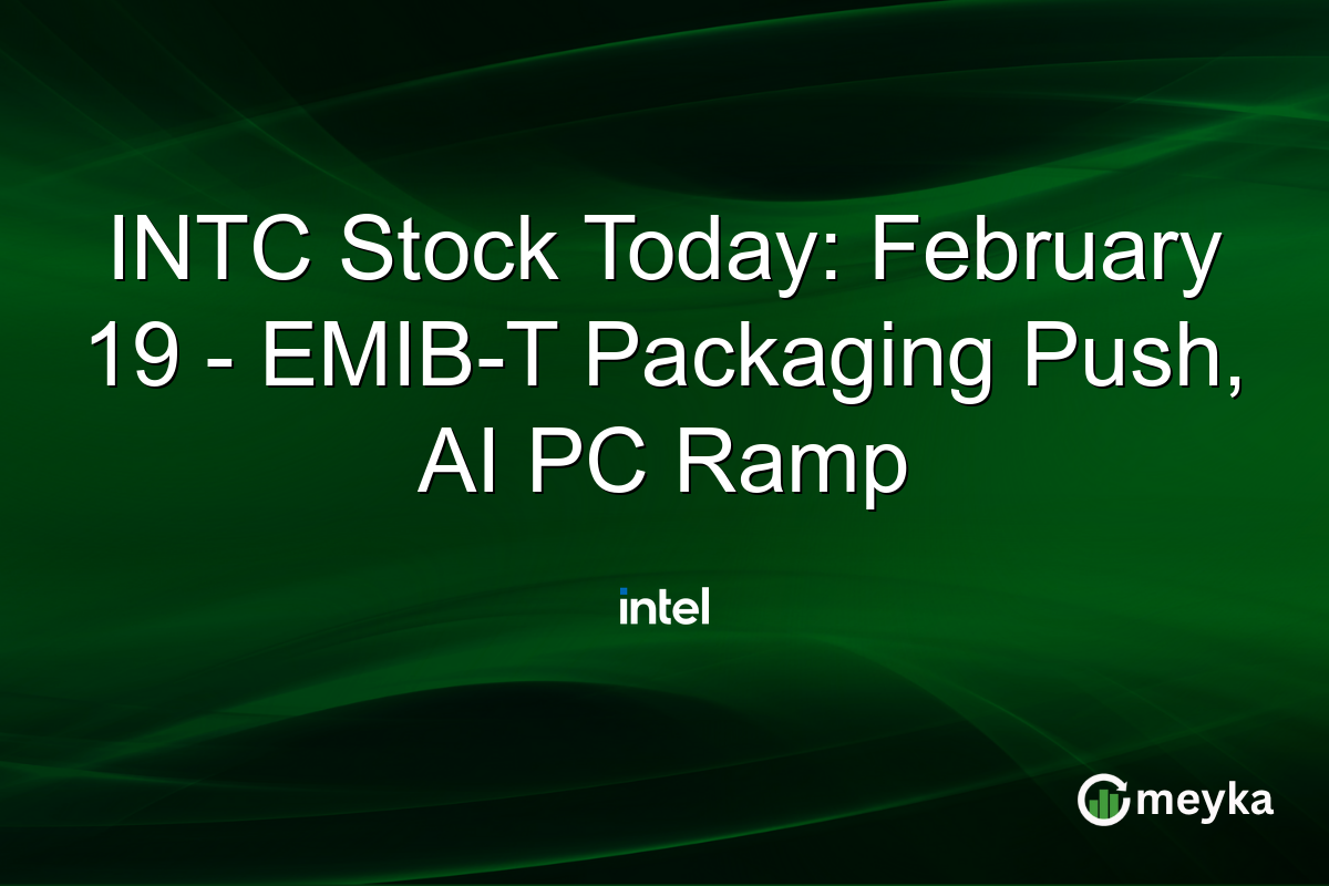 INTC Stock Today: February 19 - EMIB-T Packaging Push, AI PC Ramp