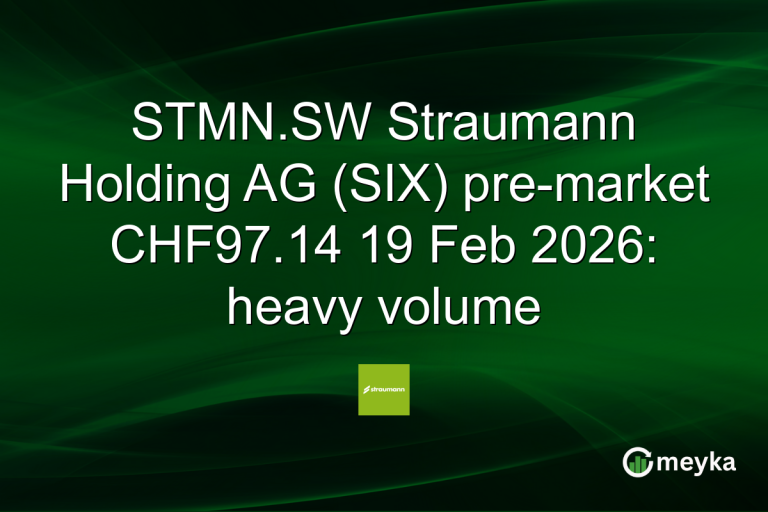 STMN.SW Straumann Holding AG (SIX) pre-market CHF97.14 19 Feb 2026: heavy volume
