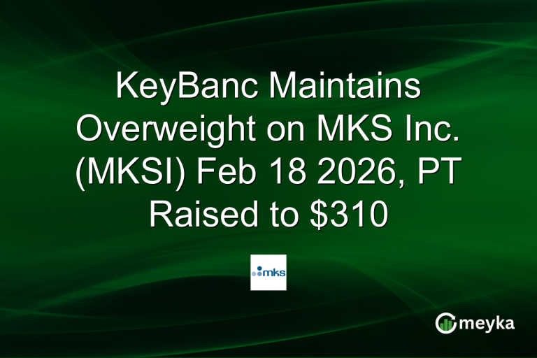 KeyBanc Maintains Overweight on MKS Inc. (MKSI) Feb 18 2026, PT Raised to $310