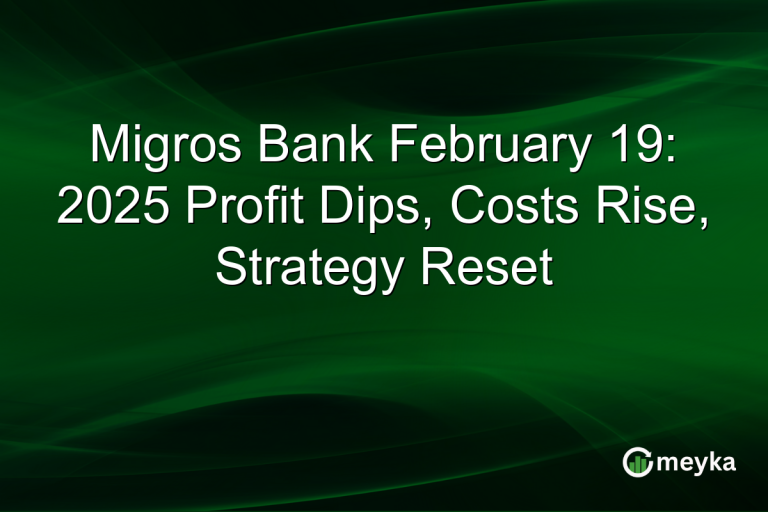 Migros Bank February 19: 2025 Profit Dips, Costs Rise, Strategy Reset