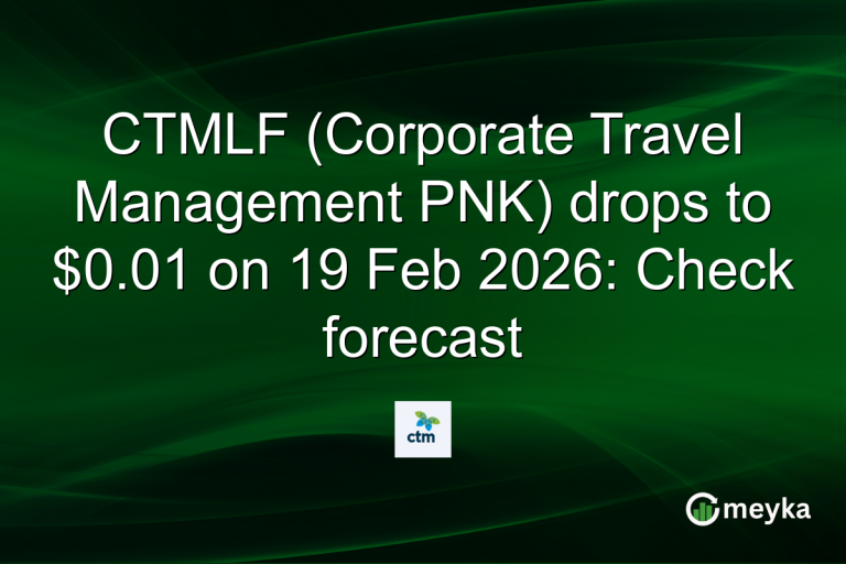 CTMLF (Corporate Travel Management PNK) drops to $0.01 on 19 Feb 2026: Check forecast
