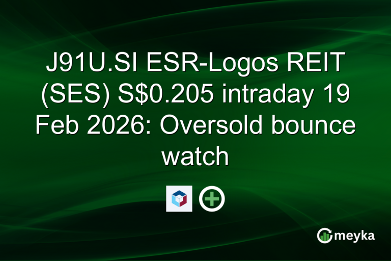 J91U.SI ESR-Logos REIT (SES) S$0.205 intraday 19 Feb 2026: Oversold bounce watch