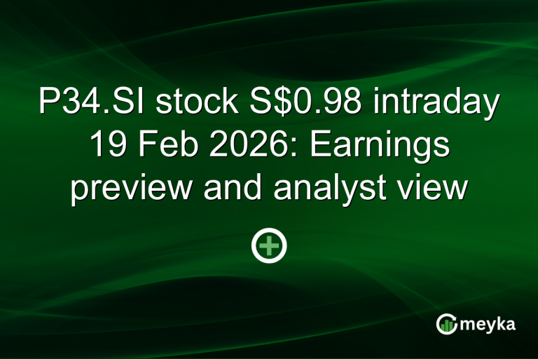 P34.SI stock S$0.98 intraday 19 Feb 2026: Earnings preview and analyst view