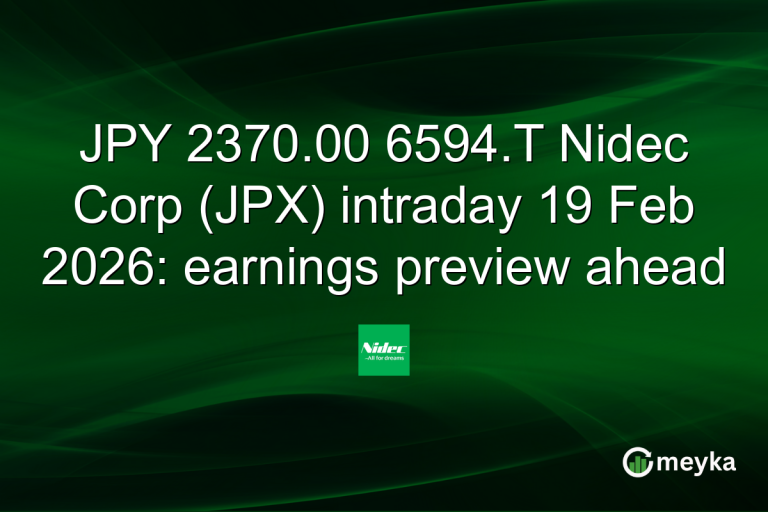 JPY 2370.00 6594.T Nidec Corp (JPX) intraday 19 Feb 2026: earnings preview ahead