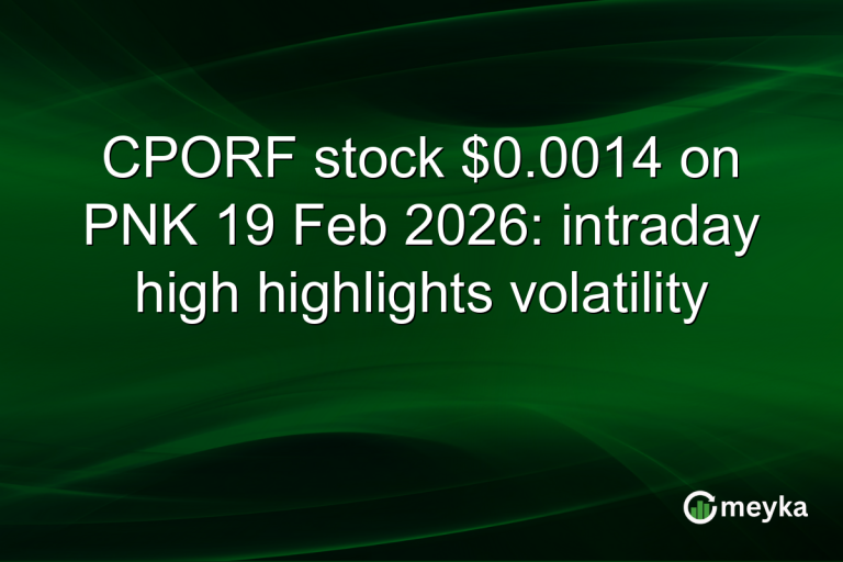 CPORF stock $0.0014 on PNK 19 Feb 2026: intraday high highlights volatility
