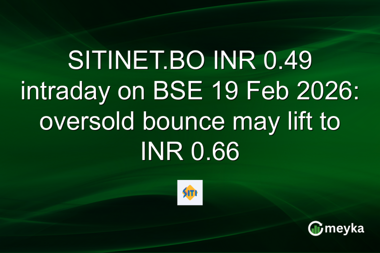 SITINET.BO INR 0.49 intraday on BSE 19 Feb 2026: oversold bounce may lift to INR 0.66