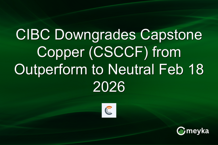 CIBC Downgrades Capstone Copper (CSCCF) from Outperform to Neutral Feb 18 2026