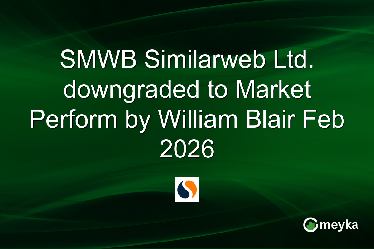 SMWB Similarweb Ltd. downgraded to Market Perform by William Blair Feb 2026