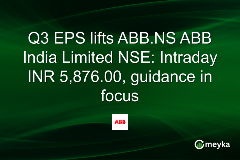 Q3 EPS lifts ABB.NS ABB India Limited NSE: Intraday INR 5,876.00, guidance in focus